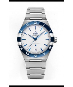 Omega Co-Axial Constellation Inox Cadran Vert Blanc Réplique miroir 1:1 41MM