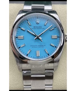 Rolex Oyster Perpetual REF# 126000 36MM Montre Réplique Mouvement Suisse Cadran Bleu Tiffany Acier 904L Miroir 1:1