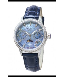 Patek Philippe Grand Complications Ladies Premier Calendrier Perpétuel Boîtier Acier Réplique Montre Suisse 