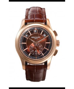 Patek Philippe 5205 Complications Moonphase Cadran Brun Réplique Montre suisse 1:1 