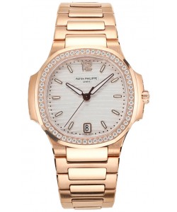 Patek Philippe Nautilus 7118R 35MM Or Rose Cadran Blanc ontre réplique 1:1 