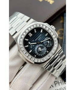 Patek Philippe Nautilus 5712G Réplique Montre suisse 1:1 cadran bleu