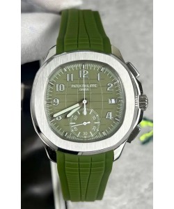 Patek Philippe Aquanaut 5968A Cadran vert Chronographe Montre réplique 1:1 