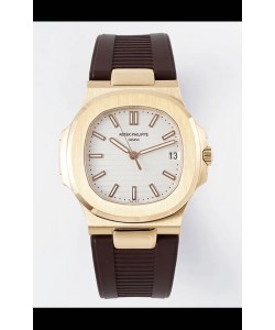 Patek Philippe Nautilus 5711/1R-001 Réplique 1:1 en Acier 904L Cadran Or Rose Blanc