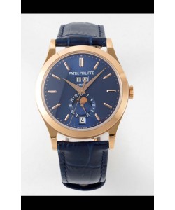 Patek Philippe Calendrier Annuel 5396R Complications Réplique Montres Suisses en Cadran Bleu