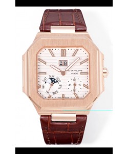 Patek Philippe Cubitus 5822 Boîtier en or rose Cadran blanc Réplique suisse