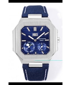 Patek Philippe Cubitus 5822 Boîtier en acier 904L Cadran bleu Réplique suisse