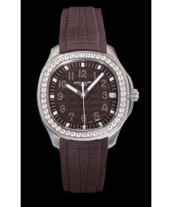 Patek Philippe Super Clone Aquanaut Acier inoxydable Cadran marron 38,5 mm