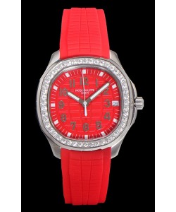 Montre Patek Philippe Super Clone Aquanaut acier Red cadran 38.5MM