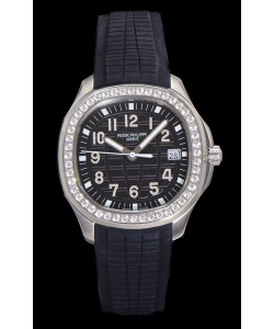 Montre Patek Philippe Super Clone Aquanaut acier cadran noir 38.5MM
