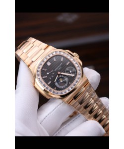 Patek Philippe Nautilus 5712R Réplique montre suisse 1:1 avec cadran noir
