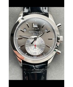 Patek Philippe Super Clone 5960P Chronographe à calendrier annuel Cadran acier Réplique de montre suisse 1:1