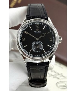 Réplique de montre Rolex 1908 Perpetuelle à mouvement suisse, boîtier en acier et cadran noir
