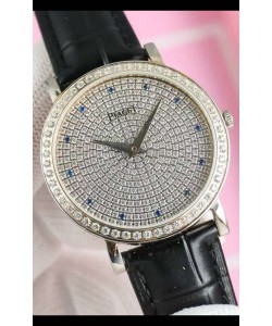 Piaget Altiplano G0A36128 Cadran pavé de diamants Réplique montres suisse à quartz dans un boîtier en acier