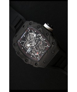 Montre Richard Mille RM35-2 Rafael Nadal Etui en Carbone Forgé avec Bracelet noir