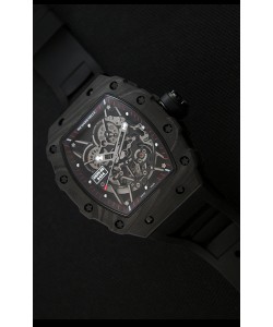 Montre Richard Mille RM35-2 Rafael Nadal Etui en Carbone Forgé avec Bracelet noir