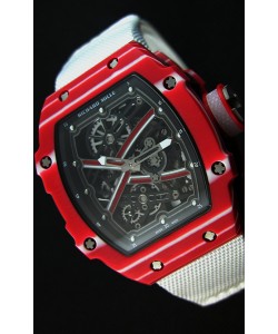 Montre Richard Mille 67-02 Mutaz Barshim Suisse en Etui Forgé en Carbone Répliquée 