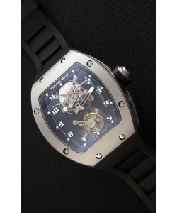Montre Richard Mille RM001 Evolution Tourbillon Suisse avec Etui en satin mat sablé avec perles Répliquée
