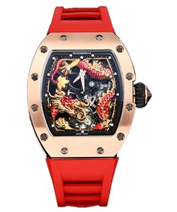 Richard Mille RM057 Cadran Dragon Plaqué Or Rose Mouvement Automatique Suisse