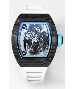 Montre Richard Mille RM055 Boîtier carbone noir Superclone 1:1 Tourbillon Authentique 