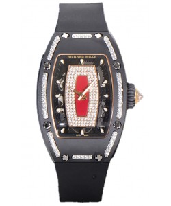 Richard Mille RM007 Céramique noire Automatique Montre Superclone Suisse 