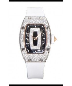 Montre Richard Mille RM007 Diamants Pavé Blanc 904L Superclone Acier Suisse 