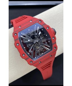 Richard Mille RM12-01 Boîtier en fibre de carbone Mouvement Tourbillon Véritable montre réplique 1:1