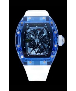 Richard Mille RM35-01 Montre Super Clone Tourbillon avec boîtier en saphir transparent