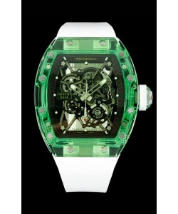 Richard Mille RM35-01 Boîte en saphirs transparents avec montre Tourbillon Super Clone Authentique 