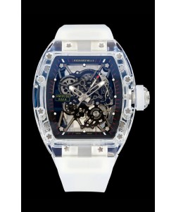 Richard Mille RM35-01 Boîtier saphir transparent avec montre Tourbillon Super Clone Véritable 