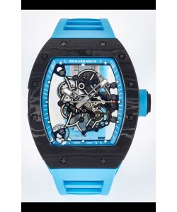 Richard Mille RM055 Noir NTPT Mouvement Vaucher authentique Montre Super Clone 