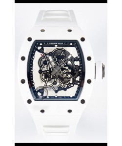 Richard Mille RM055 Céramique blanche Mouvement Vaucher authentique Super clone