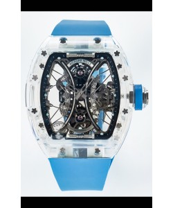 Richard Mille Super Clone RM53-01 Pablo Mac Donough Boîtier saphir avec mouvement tourbillon original