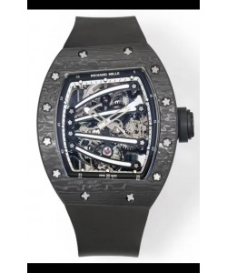 Richard Mille Super Clone RM59-01 Boîtier carbone NTPT Cadran noir Réplique Montre Suisse