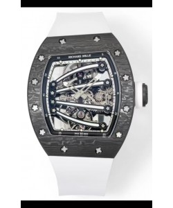 Richard Mille Super Clone RM59-01 Boîtier carbone NTPT Cadran noir Réplique montre suisse