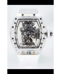 Richard Mille Super Clone 56-01 Montre avec boitier saphir transparent avec tourbillon véritable