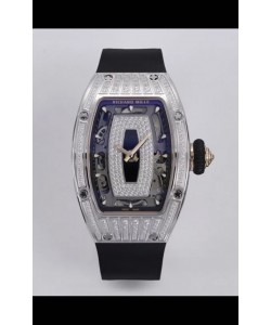 Richard Mille Super Clone RM07-01 Sertie de diamants Boîtier acier 904L Automatique Réplique Montre