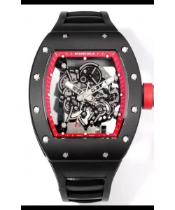 Montre Richard Mille Super Clone RM055 Boîtier céramique avec tourbillon véritable 
