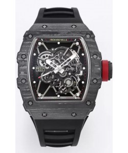 Richard Mille RM35-01 Rafael Nadal - Montre Super Clone avec boîtier en fibre de carbone et tourbillon véritable