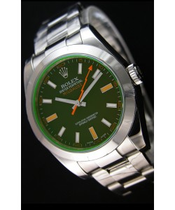 Montre Rolex Milgauss 116400M Suisse avec Cadran Noir — Montre ultime en acier 904L 