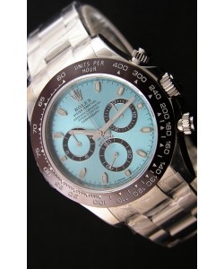 Montre Rolex Cosmograph Daytona 116506 Cadran Bleu glacé Mouvement Original Cal.4130 — Montre en acier ultime 904 L 