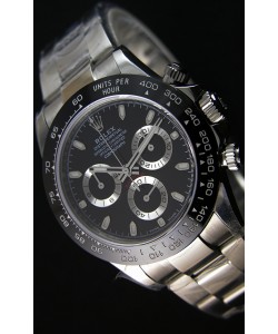 Montre Rolex Cosmograph Daytona 116500LN Cadran Noir Mouvement Original Cal.4130 — Montre en acier ultime 904L 