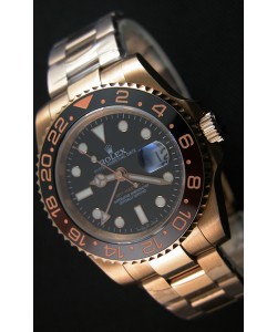 Montre Rolex GMT Masters II 126715CHNR Everose Gold Suisse Répliquée à l’identique 1:1 Mirror