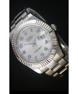 Rolex Datejust II 41MM avec Mouvement Cal.3136  Montre Réplique Suisse avec chiffres arabes