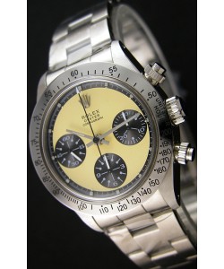 Rolex Daytona Vintage REF 6264 Off-Cadran Blanc Montre Réplique Suisse - Acier 904L 
