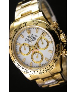 Rolex Cosmograph Daytona 116508 Or Jaune Mouvement Original Cal.4130- Montre Amélioré Ultime Acier 904L