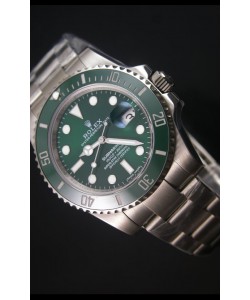 Réplique de montre japonaise Rolex Submariner HULK - Lunette en céramique avec cadran et lunette verts