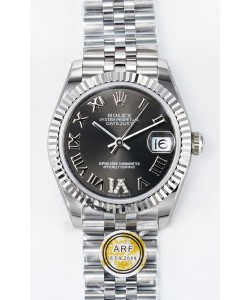 Montre Rolex Super Clone Datejust ETA 2688 Mouvement 31MM acier inoxydable cadran gris 