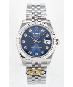 Rolex Super Clone Datejust ETA 2688 Mouvement 31MM Acier inoxydable Cadran Bleu 