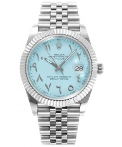 Rolex Datejust M126300 41MM ETA3235 Cadran arabe bleu Tiffany - Boîtier acier 904L 